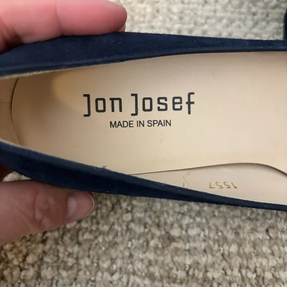 🔹Jon Josef Elegant Navy Blue Suede Women's Pumps - size 7