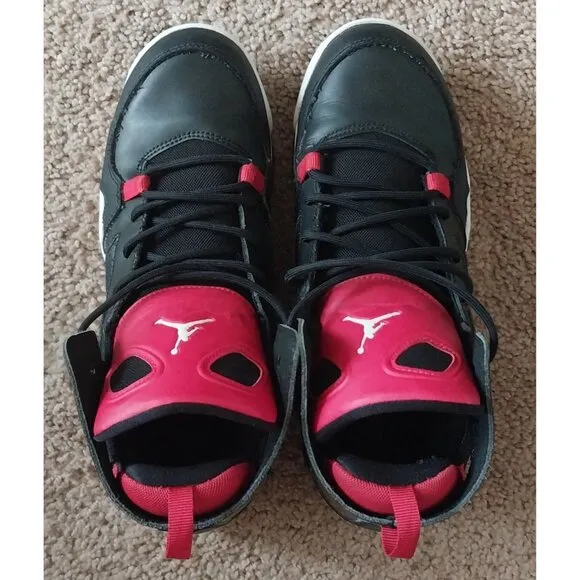 Jordan Flight Club 91 Black University Red White GS Youth shoes 7Y Women's 8.5