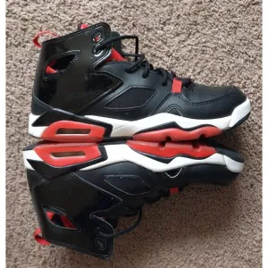 Jordan Flight Club 91 Black University Red White GS Youth shoes 7Y Women's 8.5