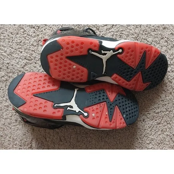 Jordan Flight Club 91 Black University Red White GS Youth shoes 7Y Women's 8.5
