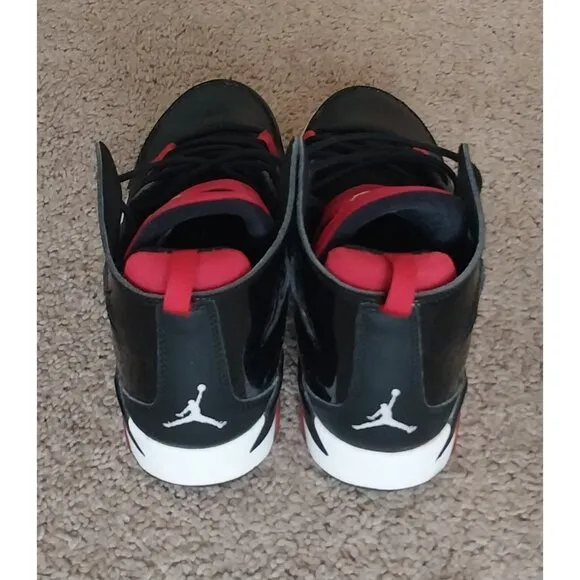 Jordan Flight Club 91 Black University Red White GS Youth shoes 7Y Women's 8.5