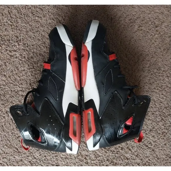 Jordan Flight Club 91 Black University Red White GS Youth shoes 7Y Women's 8.5