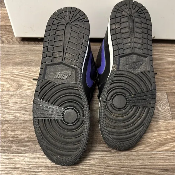 Jordan Kids Shoes Black and Purple
