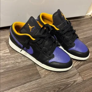 Jordan Kids Shoes Black and Purple