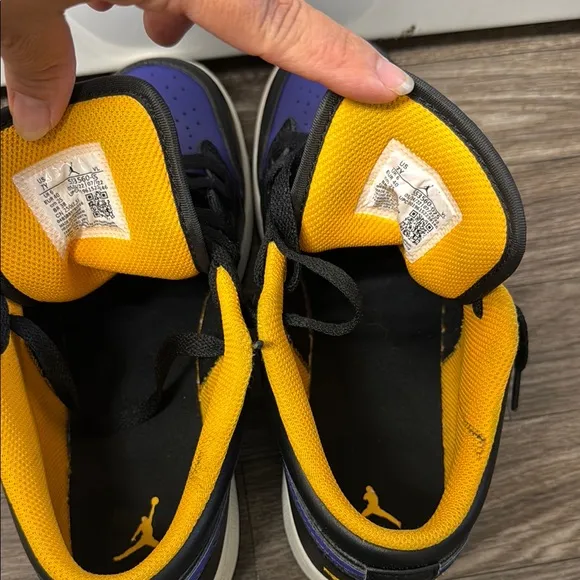 Jordan Kids Shoes Black and Purple