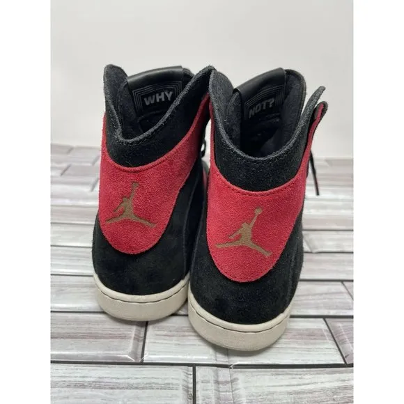 Jordan Westbrook 0.2 Banned Mens 854563-001 Black Gym Red Suede Shoes Size 9