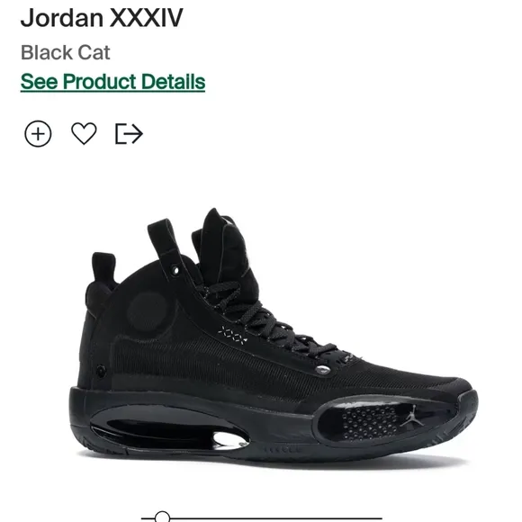 Jordan XXXIV Black Cat Air Jordan BQ3384-003 Youth