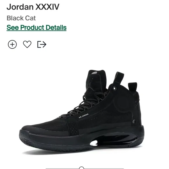 Jordan XXXIV Black Cat Air Jordan BQ3384-003 Youth