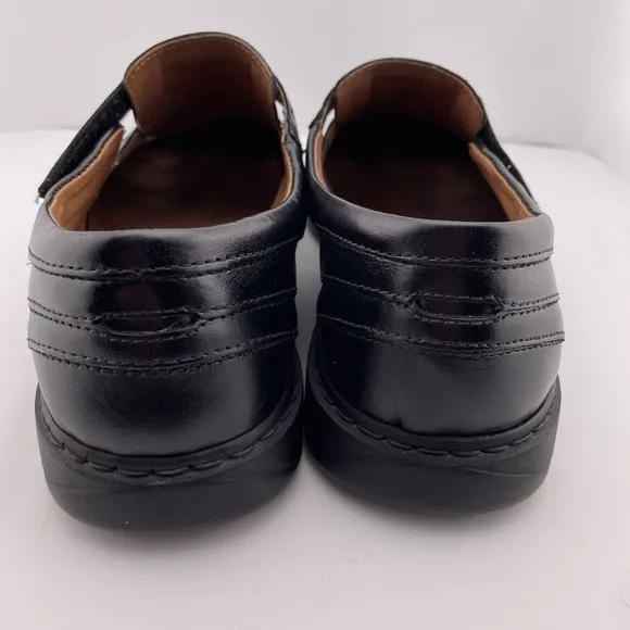 Josef Seibel European Steven Black Leather Fisherman Sandals‎ Size US 9.5  EU 43