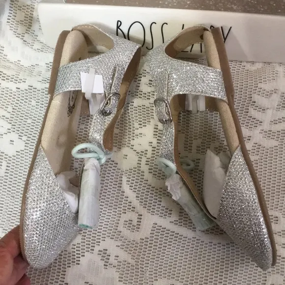 Joyfolie Girls Layla Tassel Silver Dress Shoes NIB
