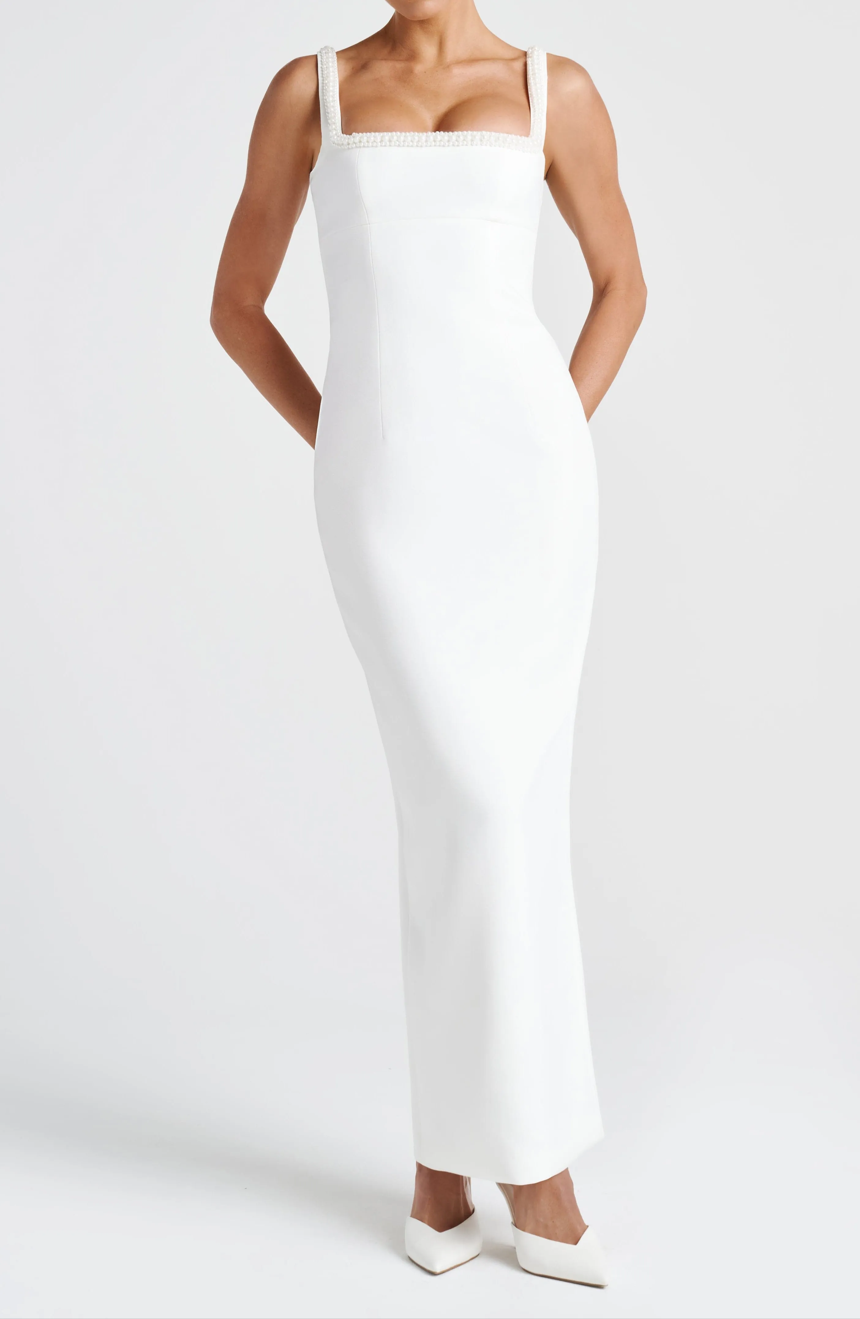 Julieta Midaxi Kleid - Elfenbein