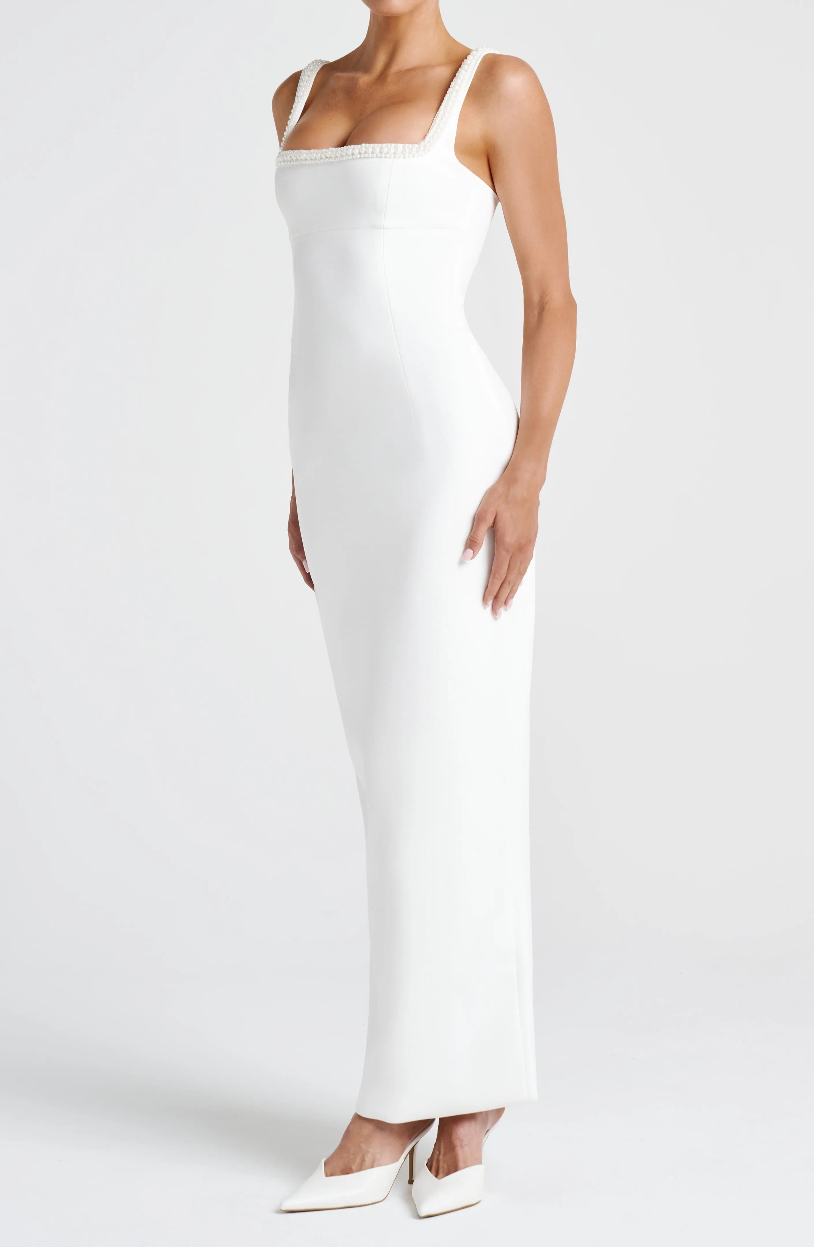 Julieta Midaxi Kleid - Elfenbein