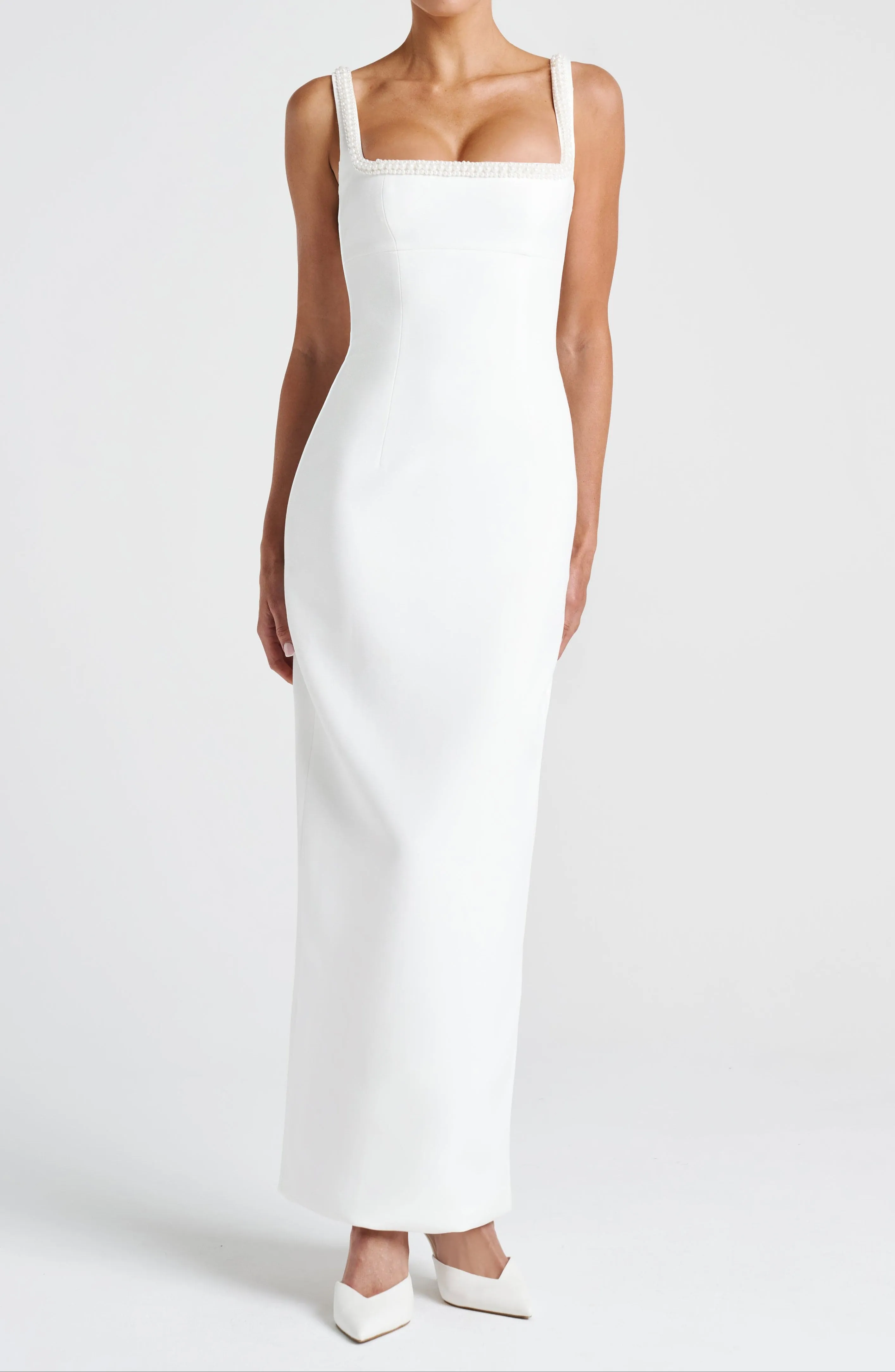 Julieta Midaxi Kleid - Elfenbein