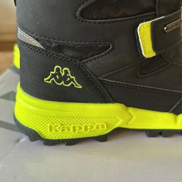 Kappa Cekis Tex K Black/Lime Kids Boot NEW in Box