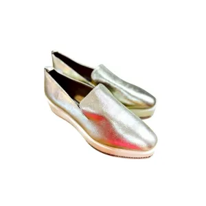 Karl Lagerfeld Gold Shimmer Loafers – Size 9 – Luxe Comfort