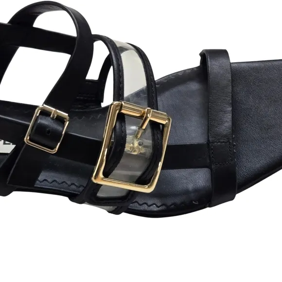 Karl Lagerfeld Maja Slingback Sandal Black Sandal Heels 8.5B