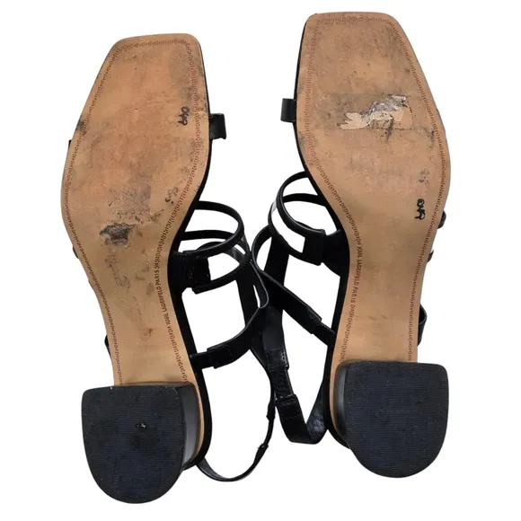 Karl Lagerfeld Maja Slingback Sandal Black Sandal Heels 8.5B