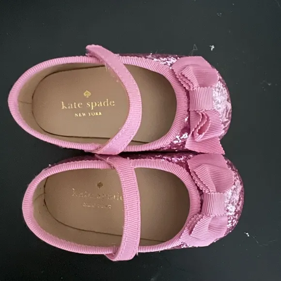 Kate Spade Glitter Mary Jane Crib Shoe