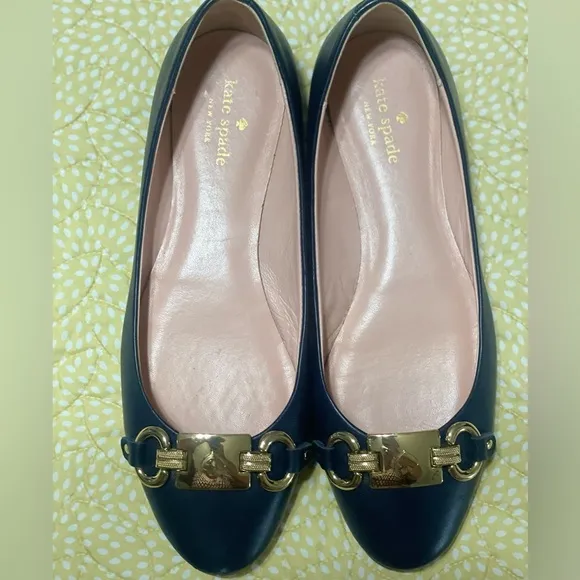 Kate Spade Navy Blue Phoebe Ballet Flats Women’s Size 8.5