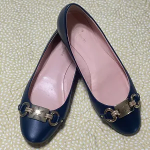 Kate Spade Navy Blue Phoebe Ballet Flats Women’s Size 8.5