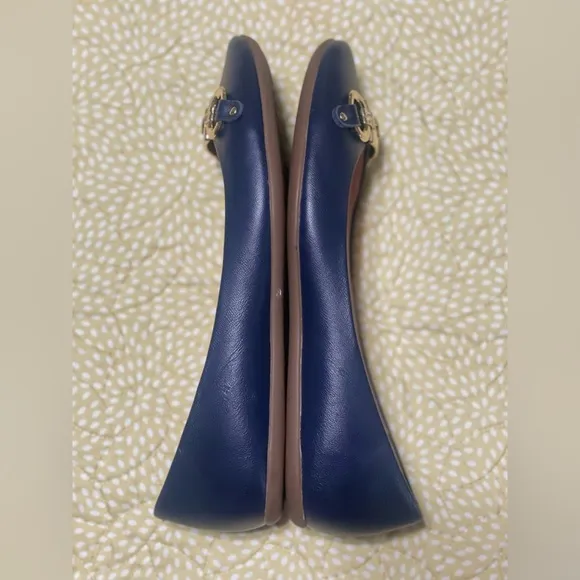 Kate Spade Navy Blue Phoebe Ballet Flats Women’s Size 8.5