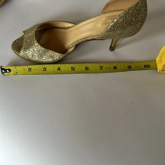 Kate Spade New York D’Orsay gold glitter women's Pump size 7