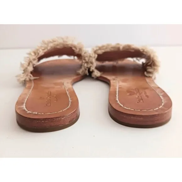 Kate Spade New York Solaina Fringe Multicolor Jewel Slide Sandal Sz 8