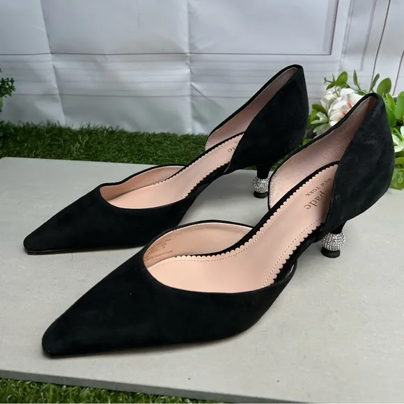kate spade women black Delilah Pave Pumps$229 size 8.5 New