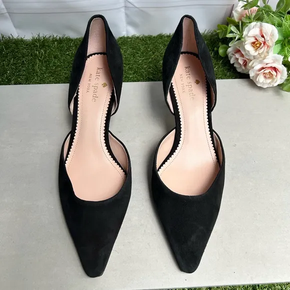 kate spade women black Delilah Pave Pumps$229 size 8.5 New