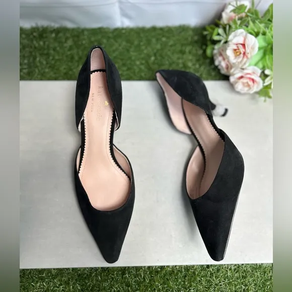 kate spade women black Delilah Pave Pumps$229 size 8.5 New