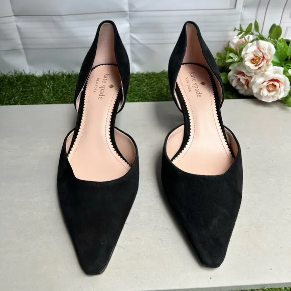 kate spade women black Delilah Pave Pumps$229 size 8.5 New