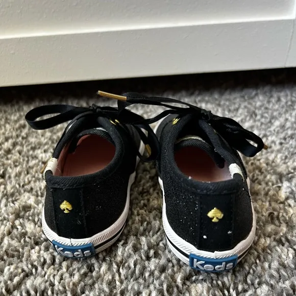 Kate Spade x Keds Champion Glitter‎ Black Sneakers Toddler Shoes Size 6