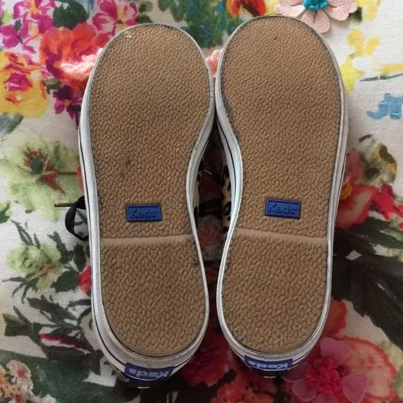 Keds by Kate spade leopard hair tennis shoes