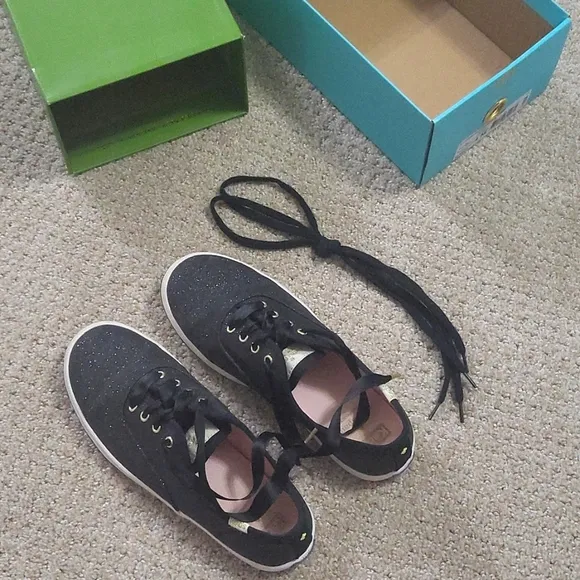Keds for Kate Spade Girls Champion Glitter Sneaker
