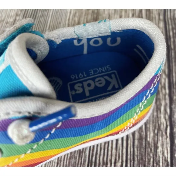 Keds Girls Kids Toddler Rainbow Pride Shoes
