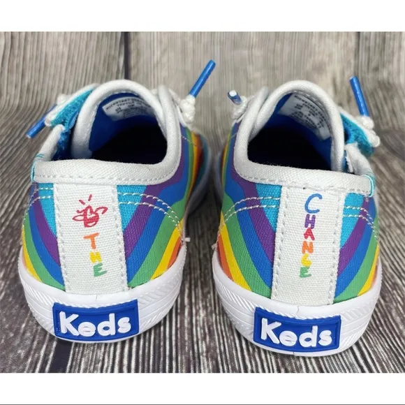 Keds Girls Kids Toddler Rainbow Pride Shoes