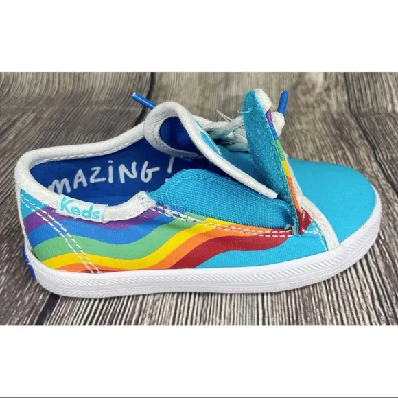 Keds Girls Kids Toddler Rainbow Pride Shoes