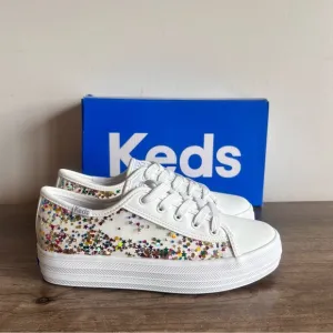 KEDS Triple Up Glitter Under Glass Youth Shoe NEW Size 2