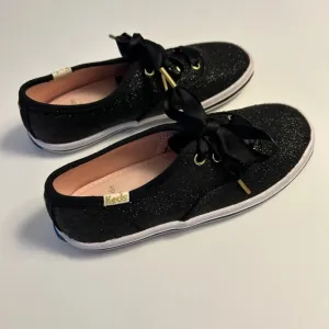 Keds x kate spade Black Glitter Tennis Shoes for Girls Size 12 Kidcore!