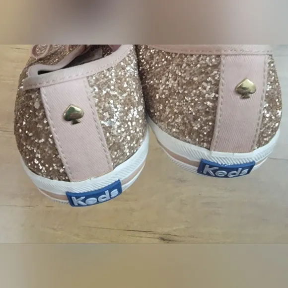 Keds x Kate Spade Champion Glitter Rose Gold