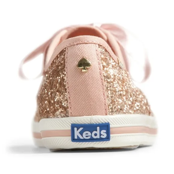 Keds x Kate Spade Champion Glitter Rose Gold