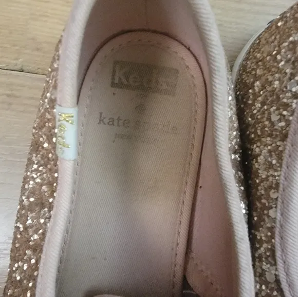 Keds x Kate Spade Champion Glitter Rose Gold