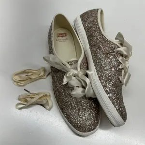 Keds x Kate Spade new york Sneakers Lace Up Shoes Rose Glitter New Women's 11