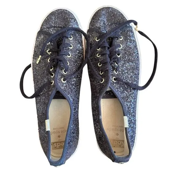 Keds x Kate Spade Sparkle Tennis Shoes - Size 8 - Glitter &amp; Glam
