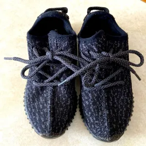 Kids adidas Yeezy black shoes