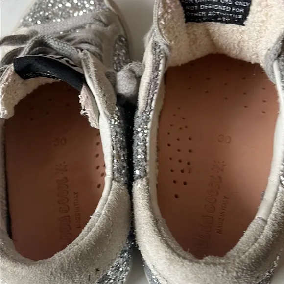 Kids Glitter Sneakers - Silver