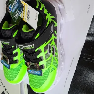 Kids Shoes - Neon Green and Black