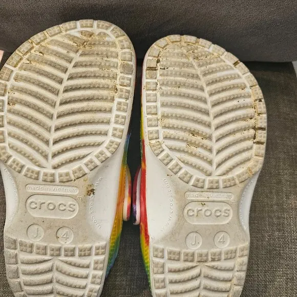 Kid's Tie-dye Rainbow Crocs