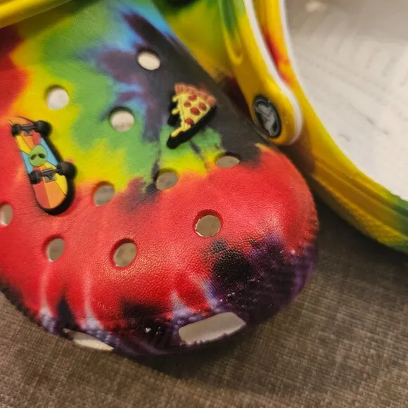 Kid's Tie-dye Rainbow Crocs