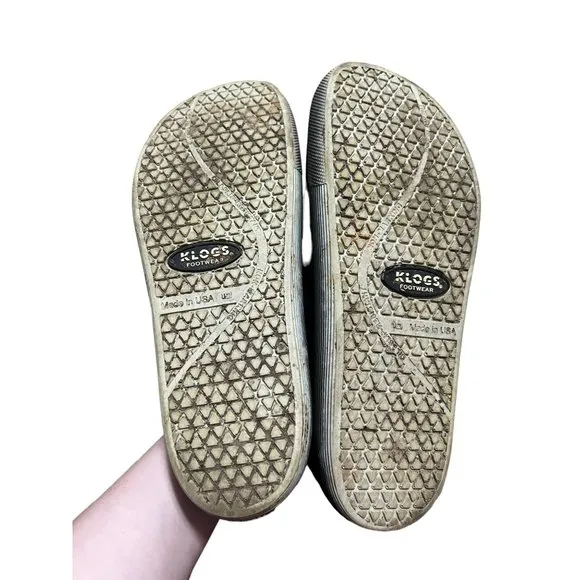 Klogs Gray / Black Mock Shoes Rubber Feeling Size 10